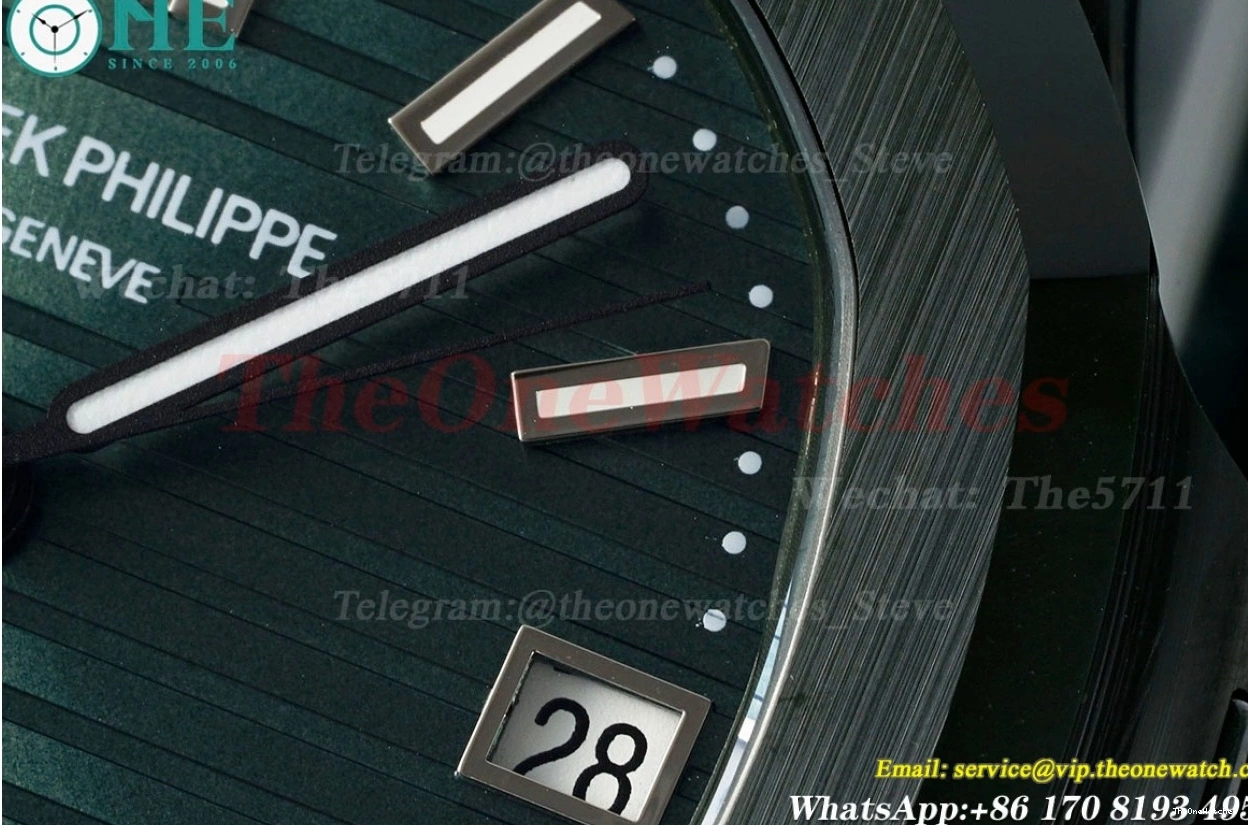 5711 AMGF RU MY9015 Green Nautilus AET Cer Dial 40mm Textured 0409